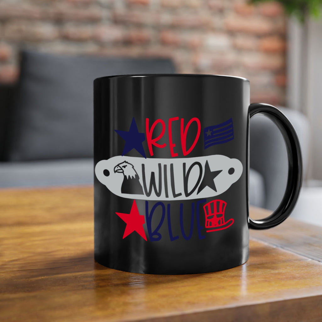 Red Wild Blue Style 171#- 4th Of July-Mug / Coffee Cup