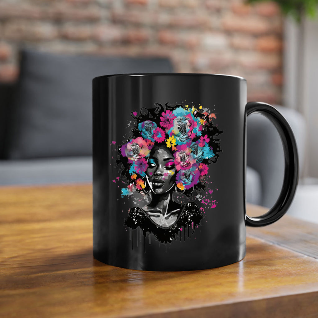 Sparkling Black Girl Design 17#- Black women - Girls-Mug / Coffee Cup