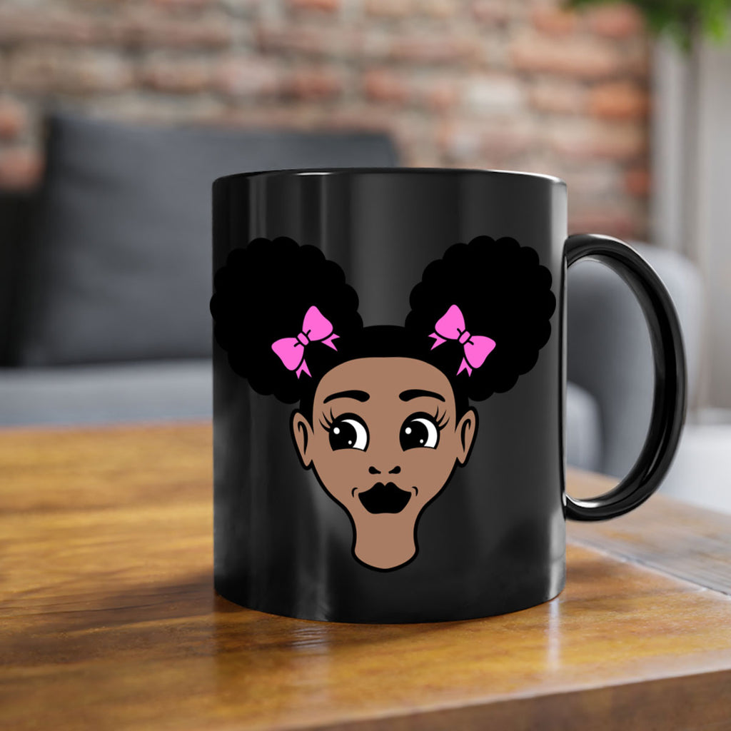 afro puffs girl 74#- Black women - Girls-Mug / Coffee Cup