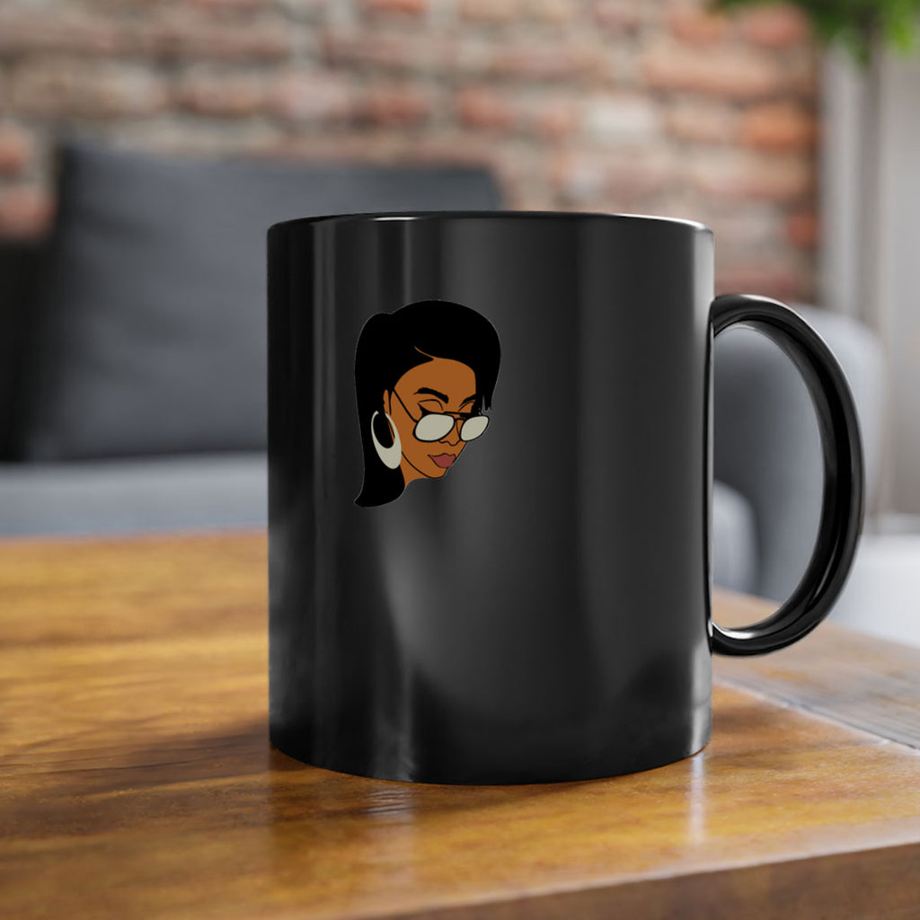 black afro 48#- Black women - Girls-Mug / Coffee Cup