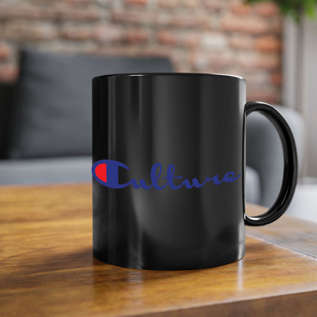 culture champion 180#- black words - phrases-Mug / Coffee Cup