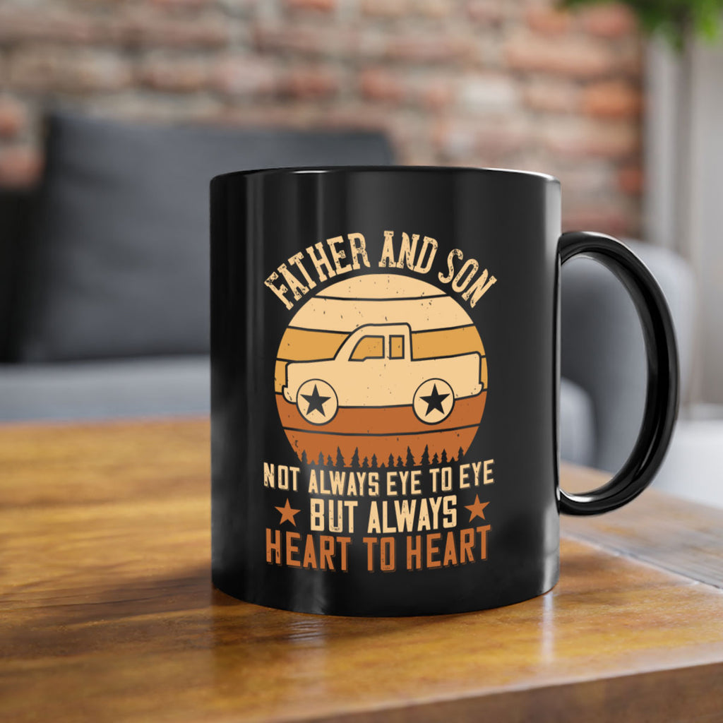 father and son not always eye to eye but always heart to heart Style 2#- truck driver-Mug / Coffee Cup