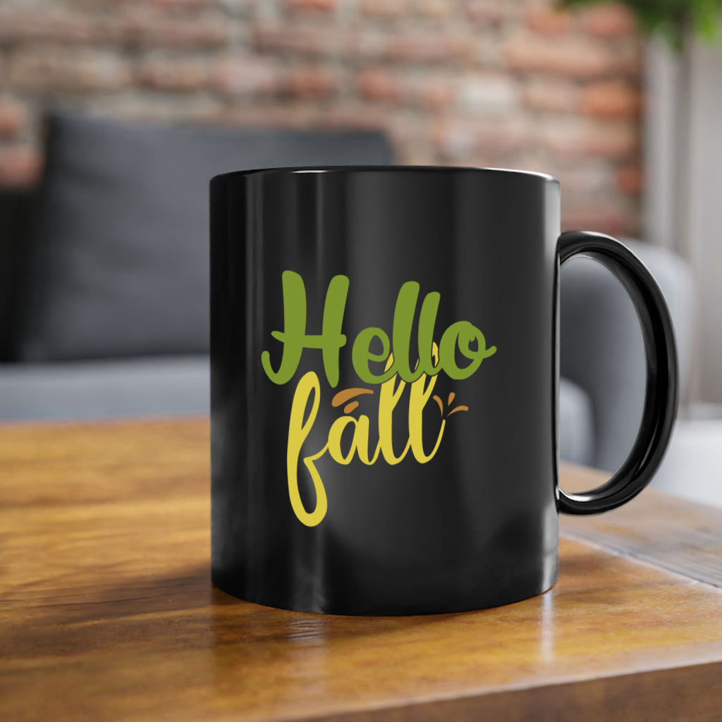 hello fall 55#- thanksgiving-Mug / Coffee Cup