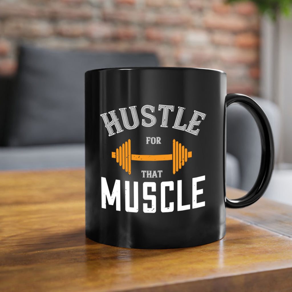 hustel for that muscle 92#- gym-Mug / Coffee Cup