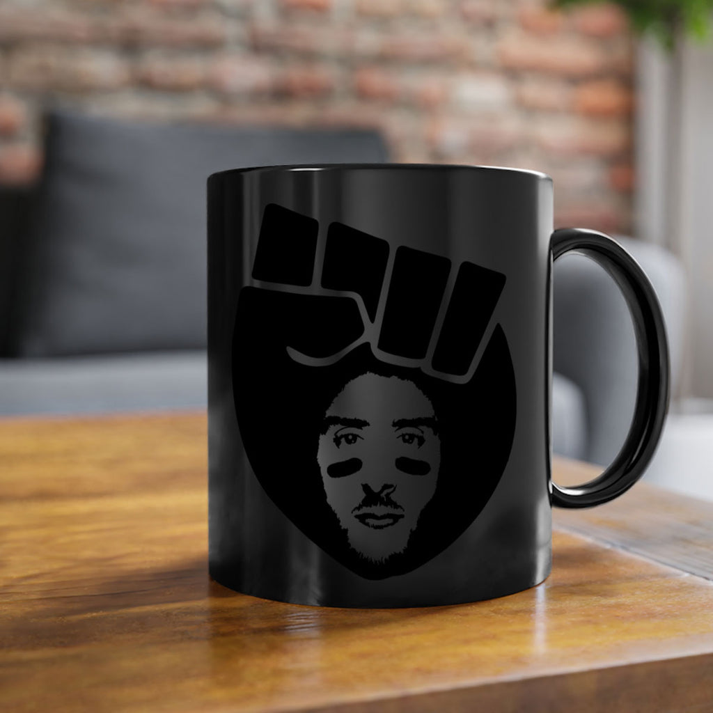 kaepernick fist hair 22#- Black men - Boys-Mug / Coffee Cup