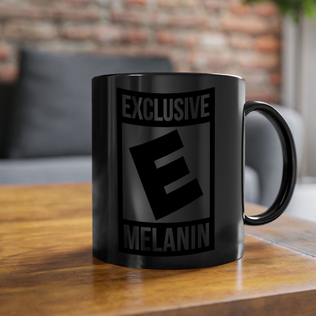 rated exclusive melanin 46#- black words - phrases-Mug / Coffee Cup