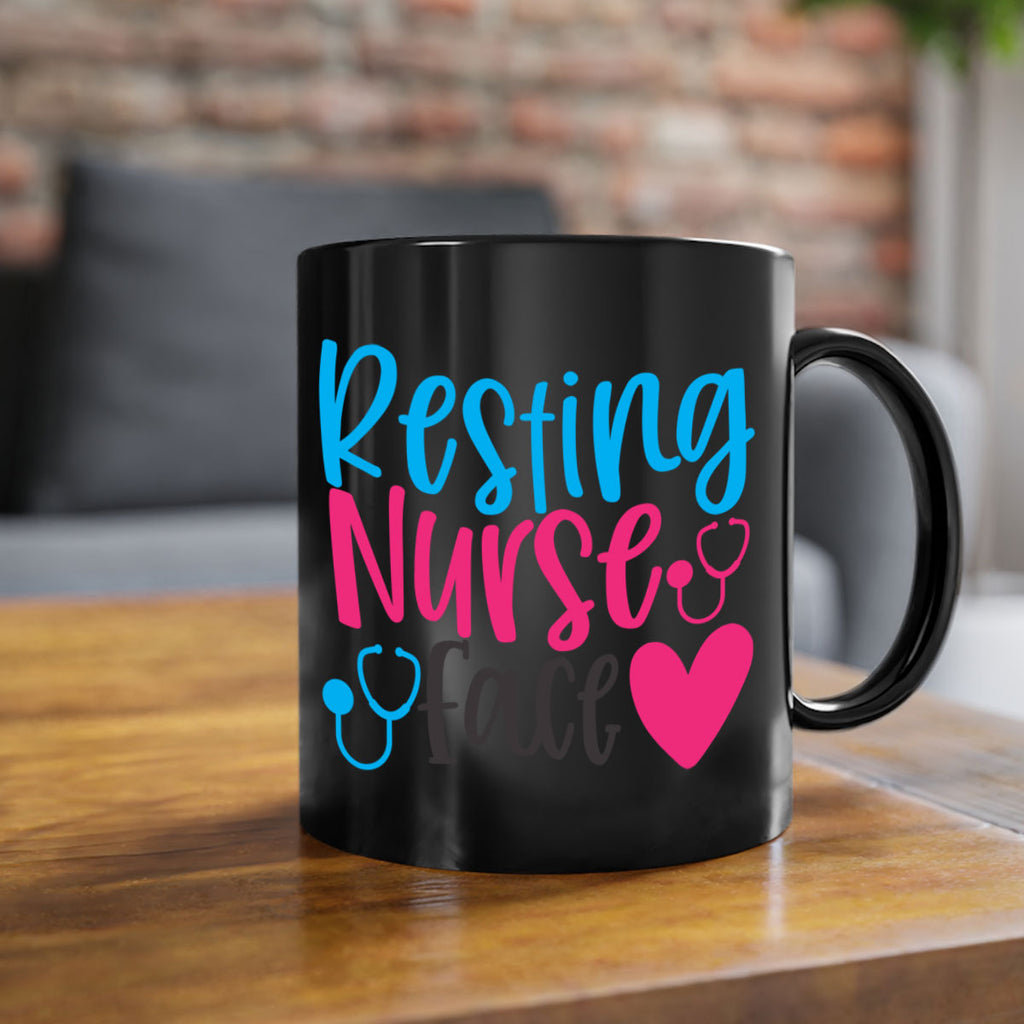 resting nurse face Style 355#- nurse-Mug / Coffee Cup