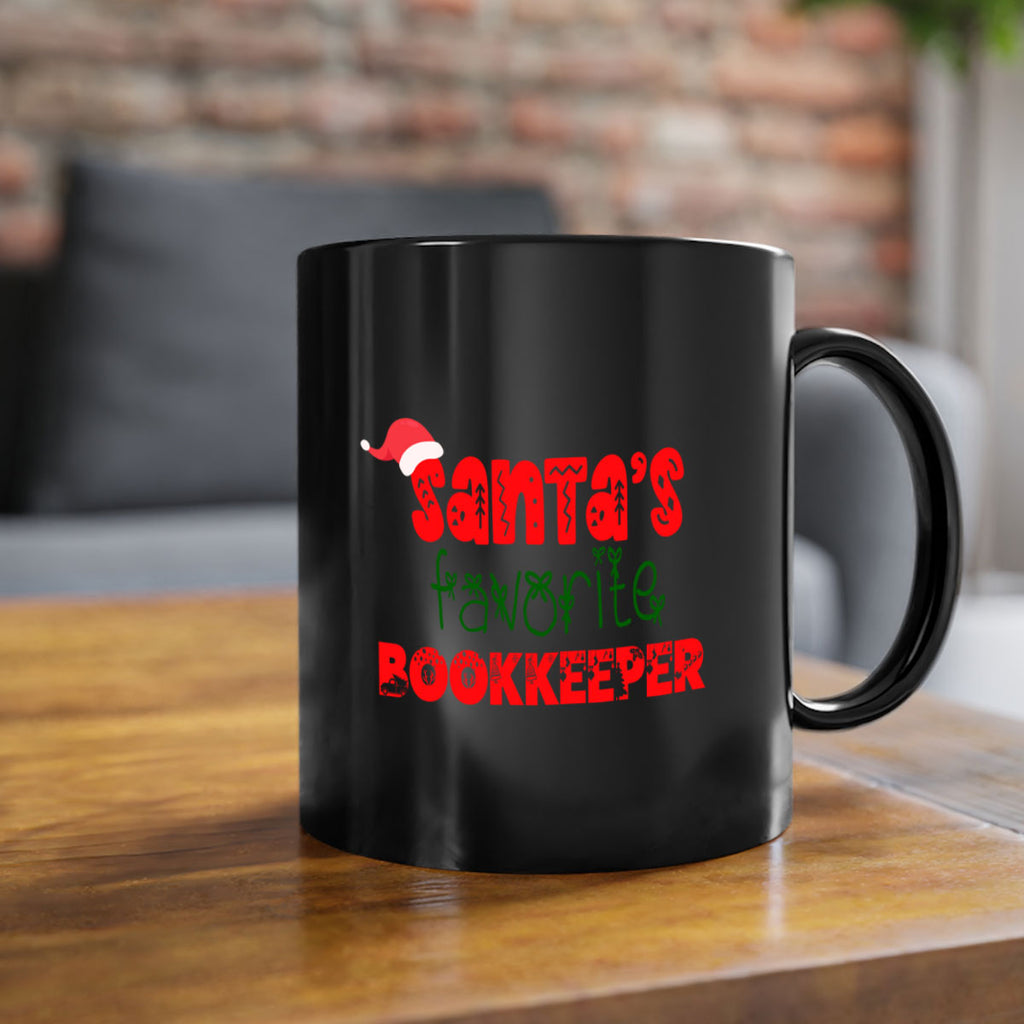 santas favorite bookkeeper style 685#- christmas-Mug / Coffee Cup