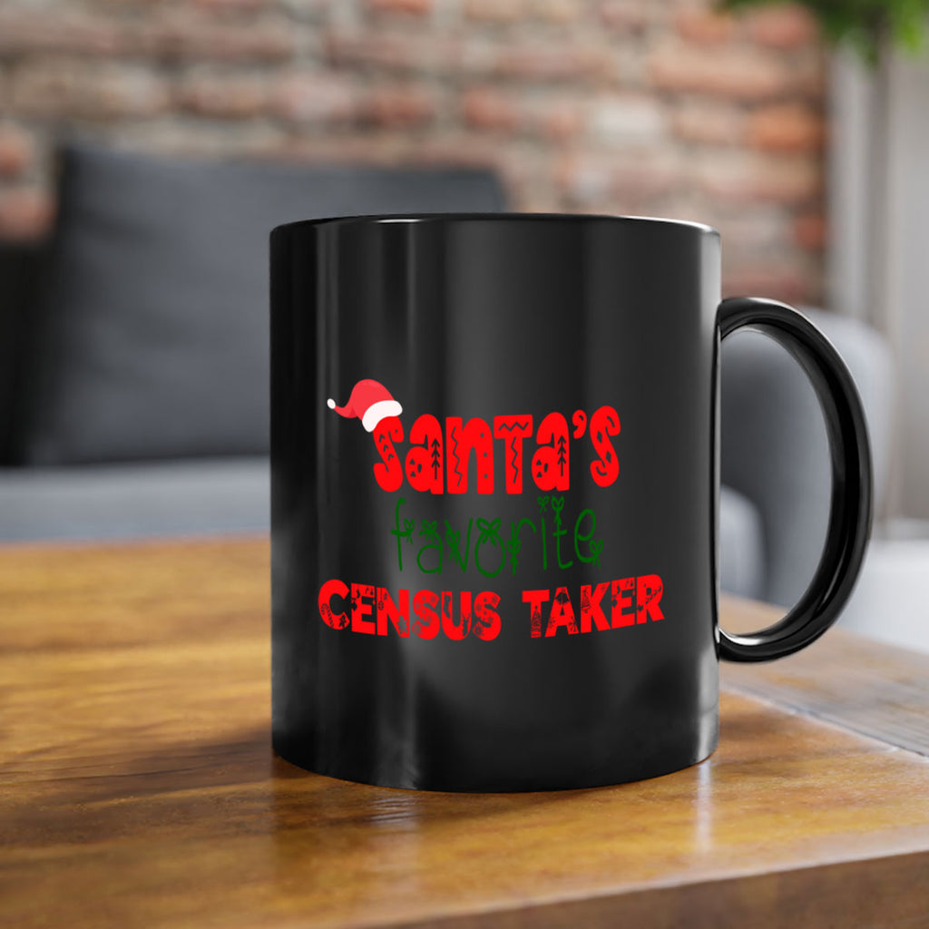 santas favorite census taker style 707#- christmas-Mug / Coffee Cup