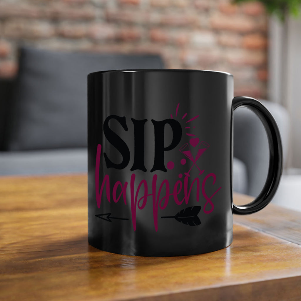 sip happens 164#- wine-Mug / Coffee Cup