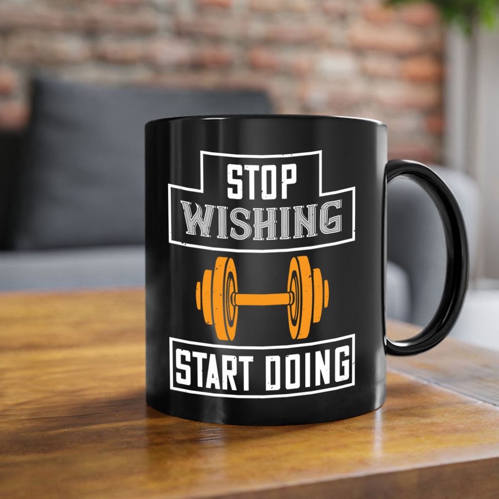 stop weshing start doing 74#- gym-Mug / Coffee Cup