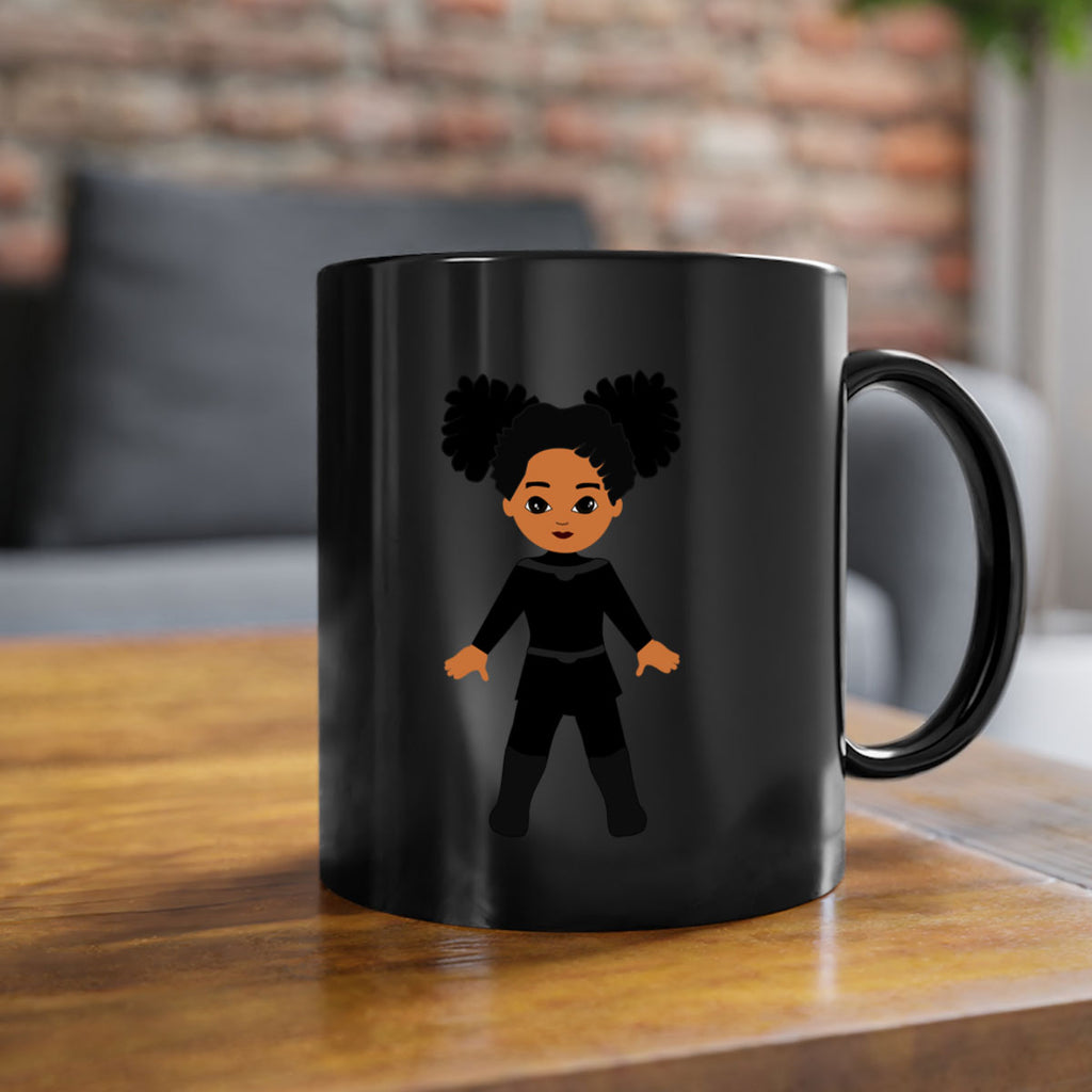 super kids girl 8#- Black women - Girls-Mug / Coffee Cup