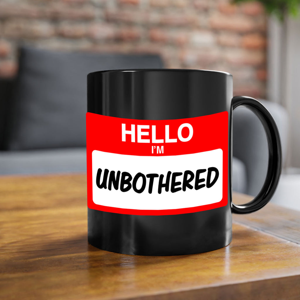 unbothered 14#- black words - phrases-Mug / Coffee Cup