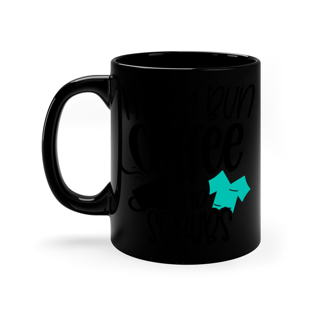 Messy Bun Coffee And Scrubs Style Style 132#- nurse-Mug / Coffee Cup