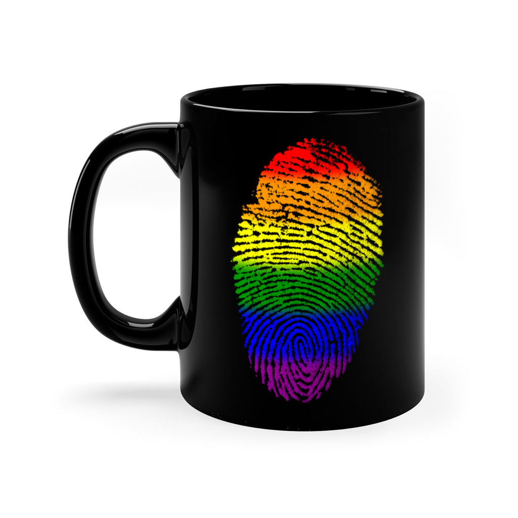Rainbow Finger print 10#- lgbt-Mug / Coffee Cup