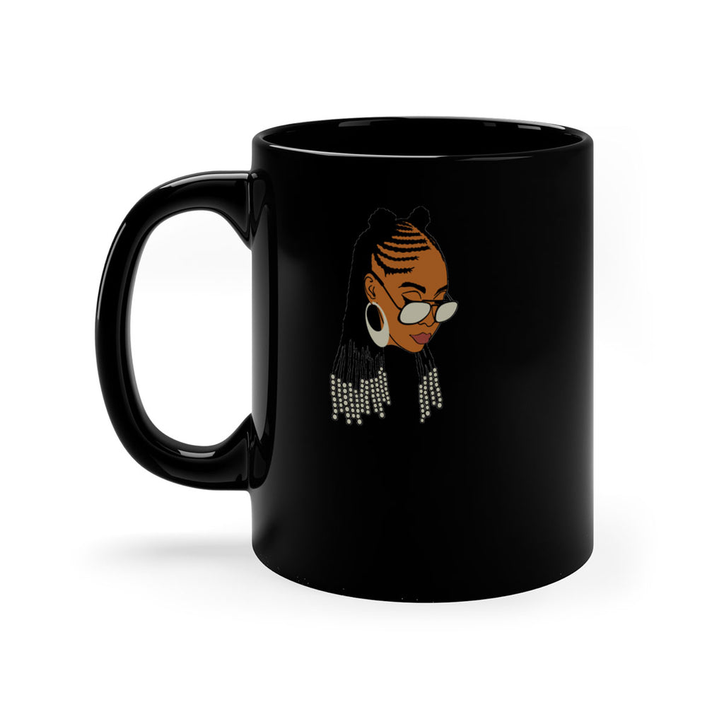 black afro 43#- Black women - Girls-Mug / Coffee Cup