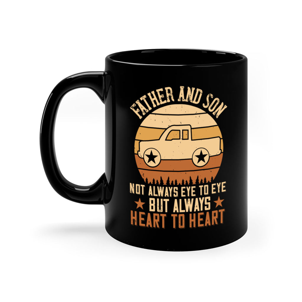 father and son not always eye to eye but always heart to heart Style 2#- truck driver-Mug / Coffee Cup