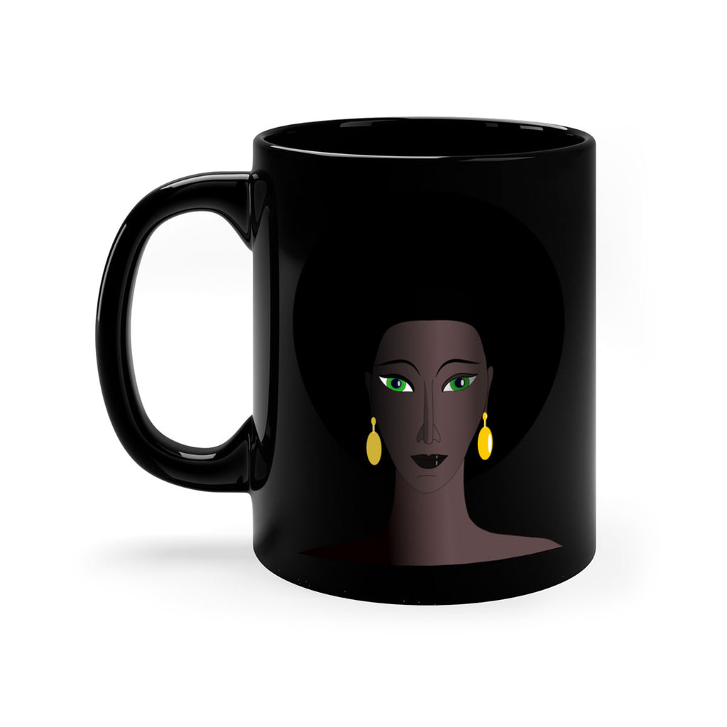 machovka black woman with green eyes 27#- Black women - Girls-Mug / Coffee Cup