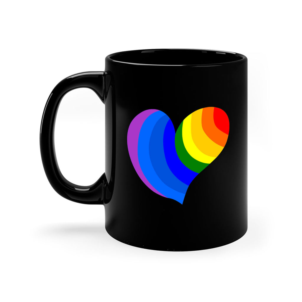 rainbow heart wavy 7#- lgbt-Mug / Coffee Cup