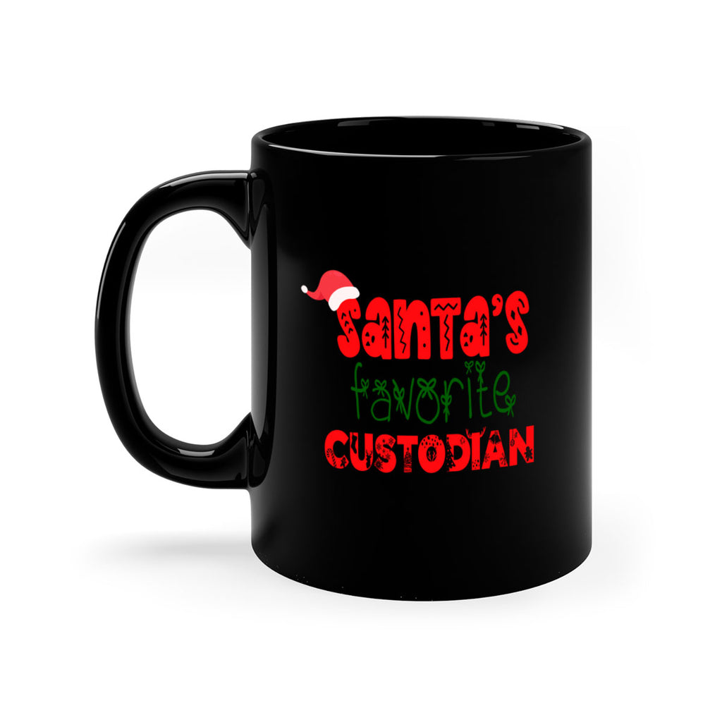santas favorite custodian style 761#- christmas-Mug / Coffee Cup
