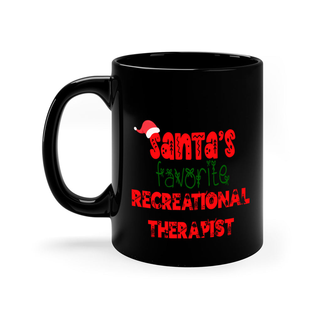 santas favorite recreational therapist style 1060#- christmas-Mug / Coffee Cup