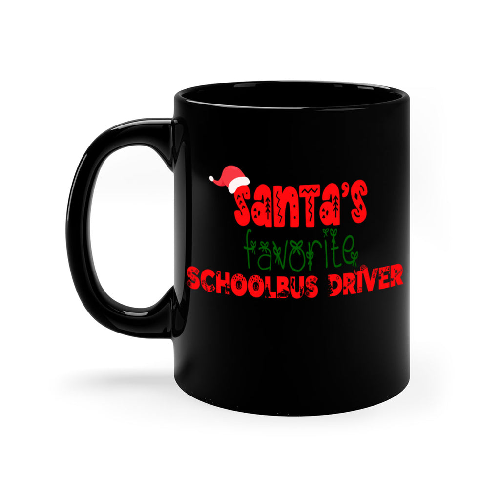 santas favorite schoolbus driver style 1070#- christmas-Mug / Coffee Cup
