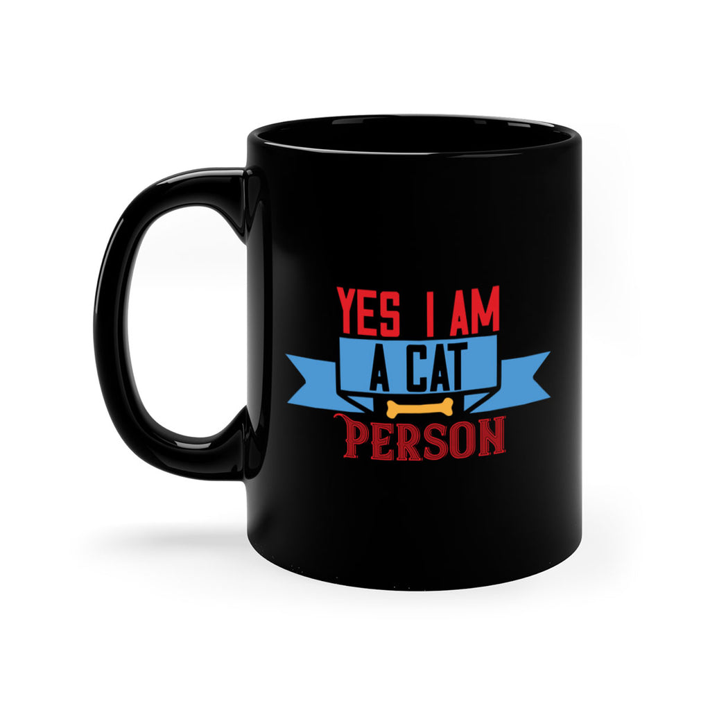 yes i am acat person Style 123#- cat-Mug / Coffee Cup