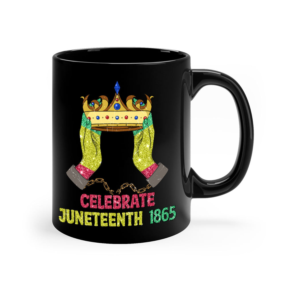 Celebrate Juneteenth 1865 Crown Designs 2#- juneteenth-Mug / Coffee Cup