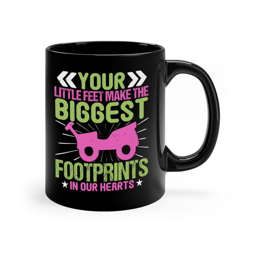 Your Litle feet me foot prints in our hearts Style 158#- baby2-Mug / Coffee Cup