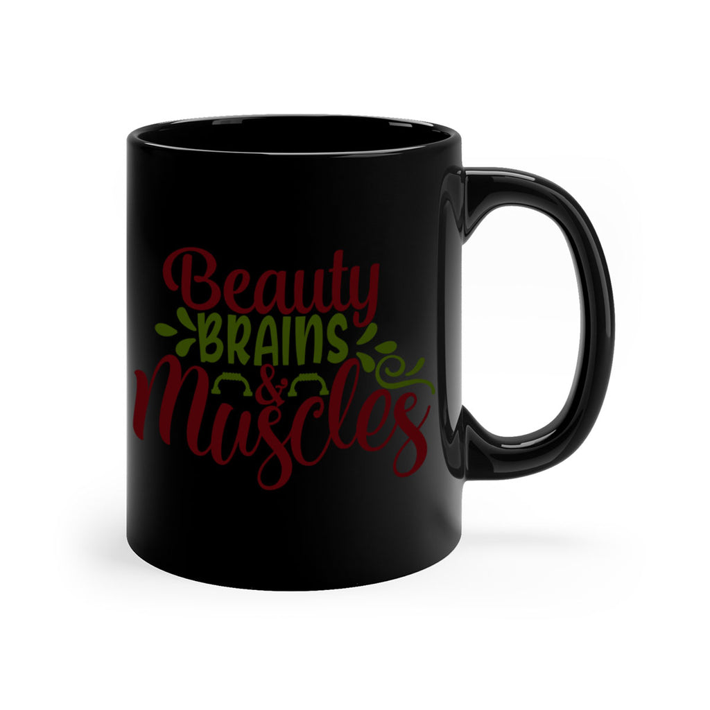 beauty brains muscles 52#- gym-Mug / Coffee Cup