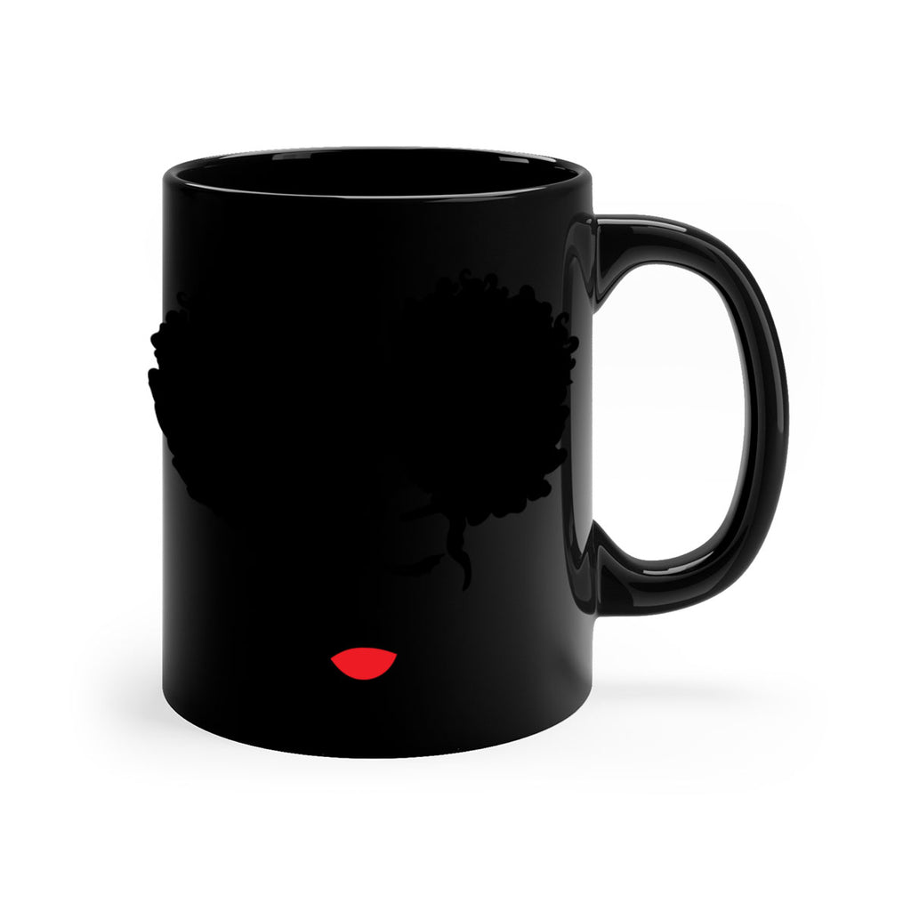 black woman red lips 9#- Black women - Girls-Mug / Coffee Cup