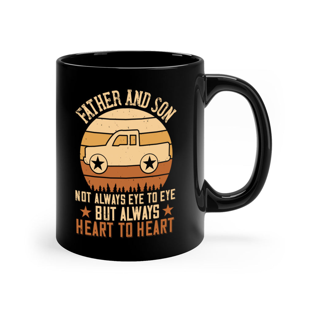 father and son not always eye to eye but always heart to heart Style 2#- truck driver-Mug / Coffee Cup