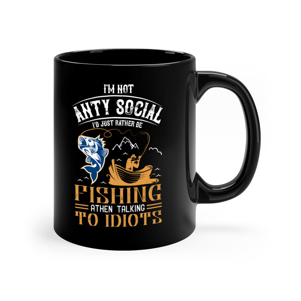 im not anty social 85#- fishing-Mug / Coffee Cup