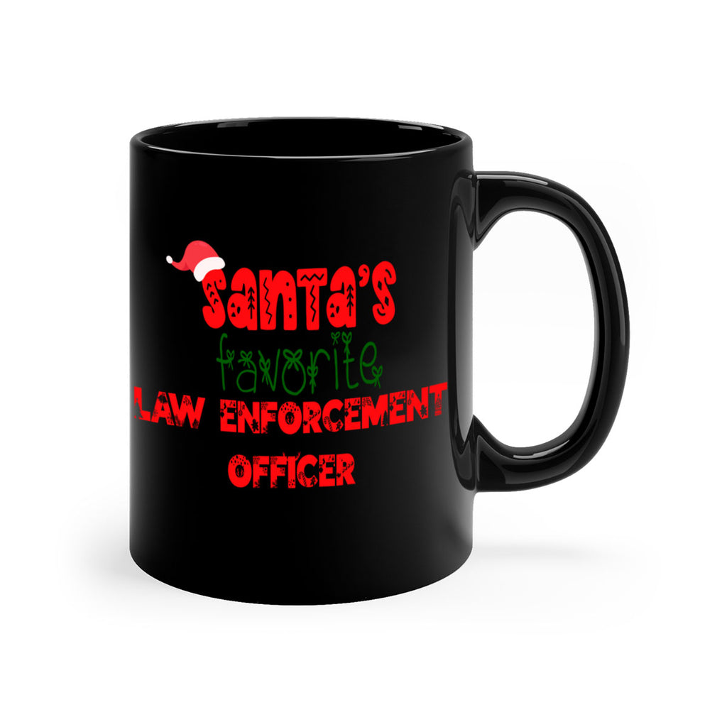 santas favorite law enforcement officer style 912#- christmas-Mug / Coffee Cup