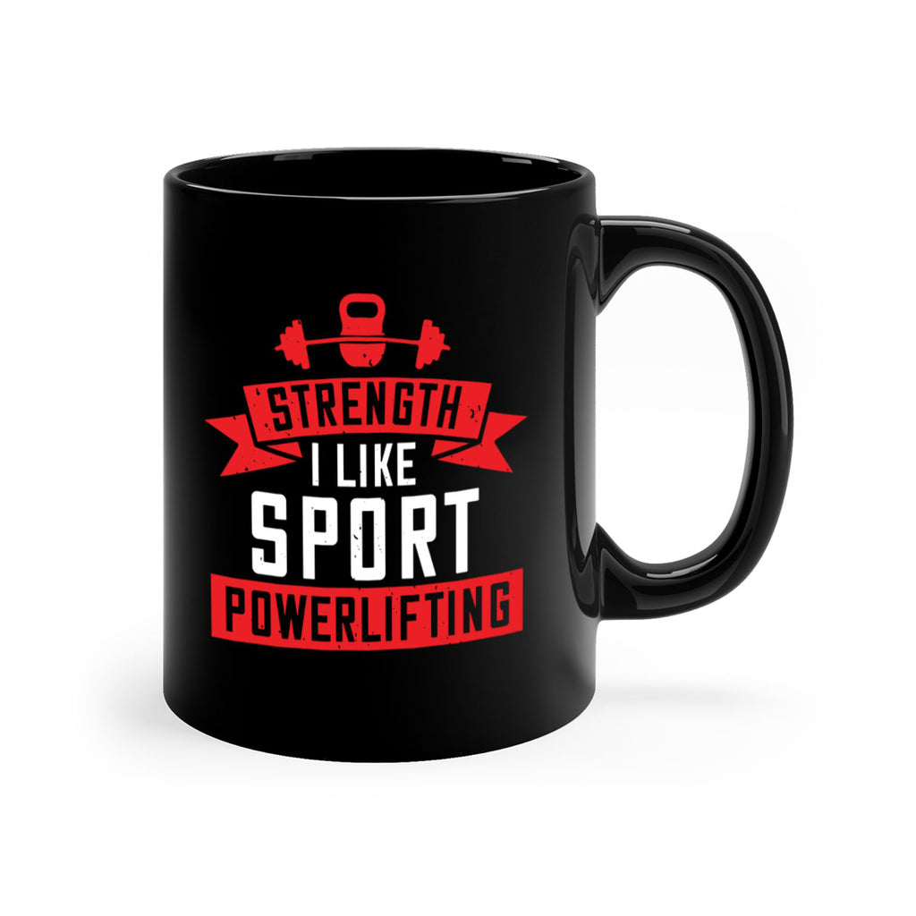 strength i like sport powerlifting 73#- gym-Mug / Coffee Cup
