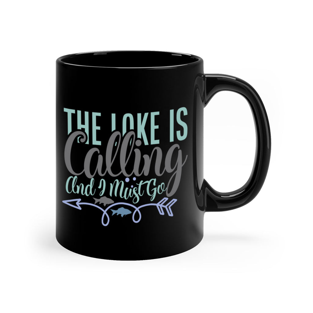 the lake is calling and i must go 194#- fishing-Mug / Coffee Cup