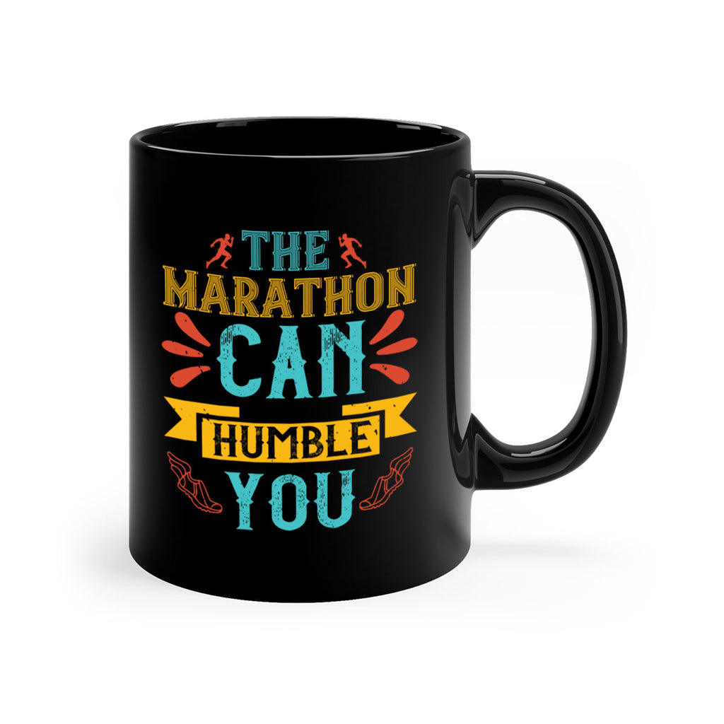 the marathon can humble you 14#- running-Mug / Coffee Cup