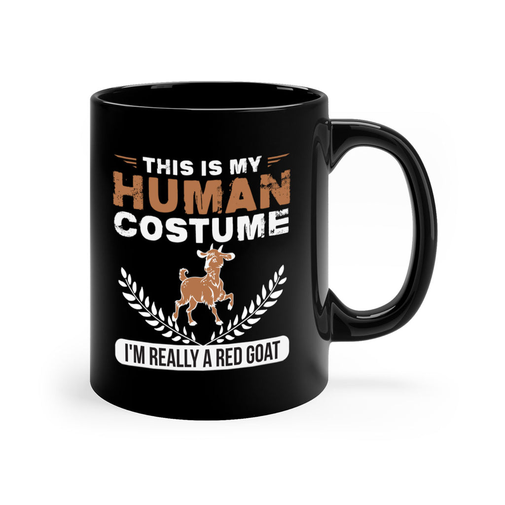 this is my human costume im really a red goat Style 1#- goat-Mug / Coffee Cup
