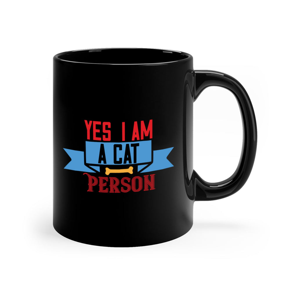 yes i am acat person Style 123#- cat-Mug / Coffee Cup