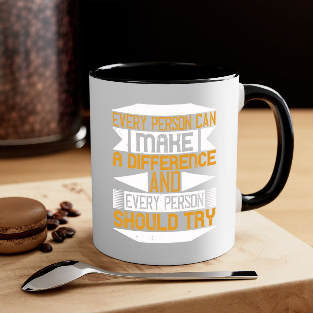 Every person can make a difference and every person should try Style 3#-Volunteer-Mug / Coffee Cup