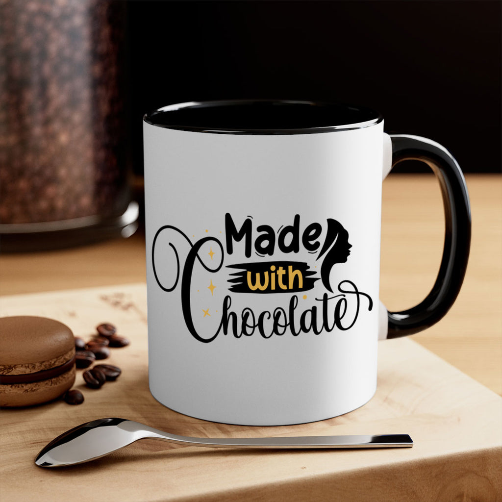 Made with chocolate Style 24#- Black women - Girls-Mug / Coffee Cup
