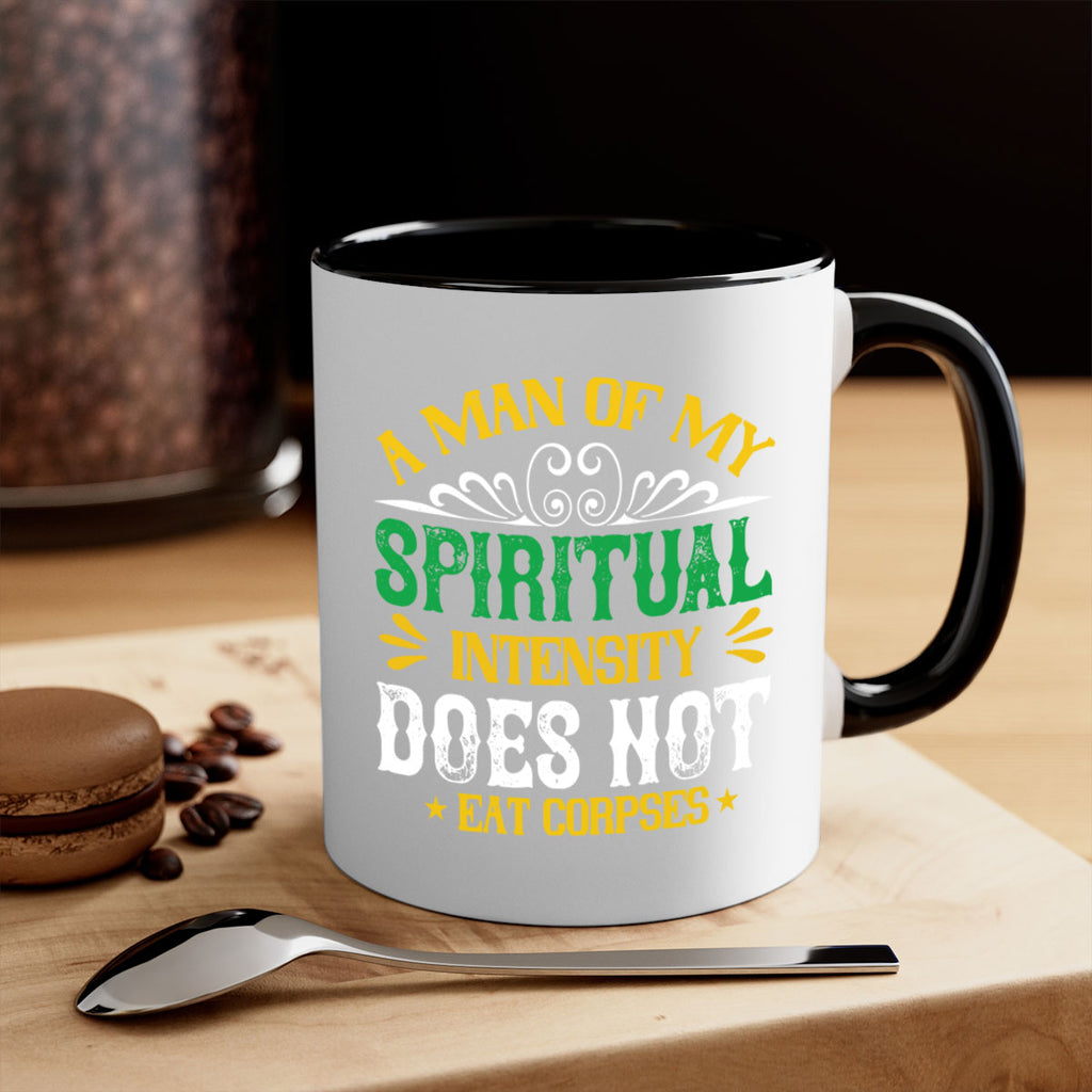 a man of my spiritual intensity does not eat corpsess 98#- vegan-Mug / Coffee Cup