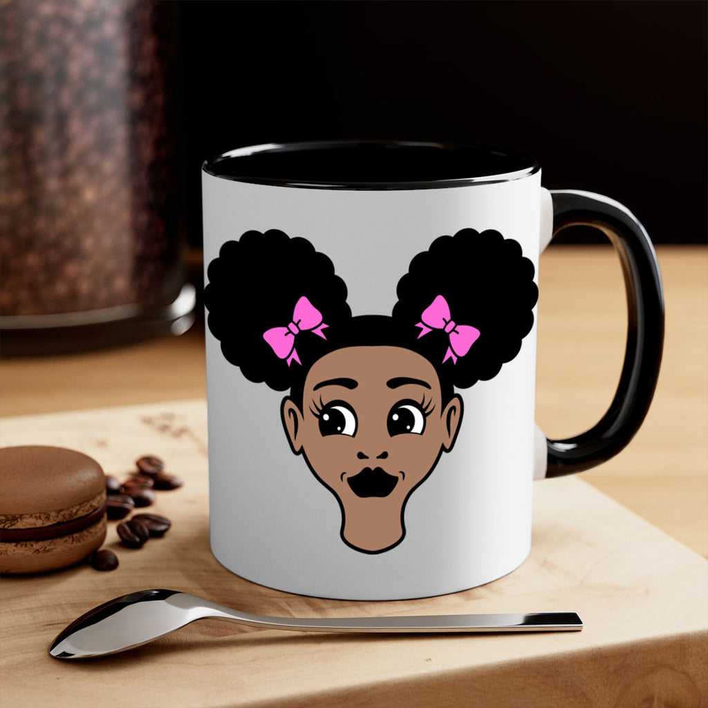afro puffs girl 74#- Black women - Girls-Mug / Coffee Cup