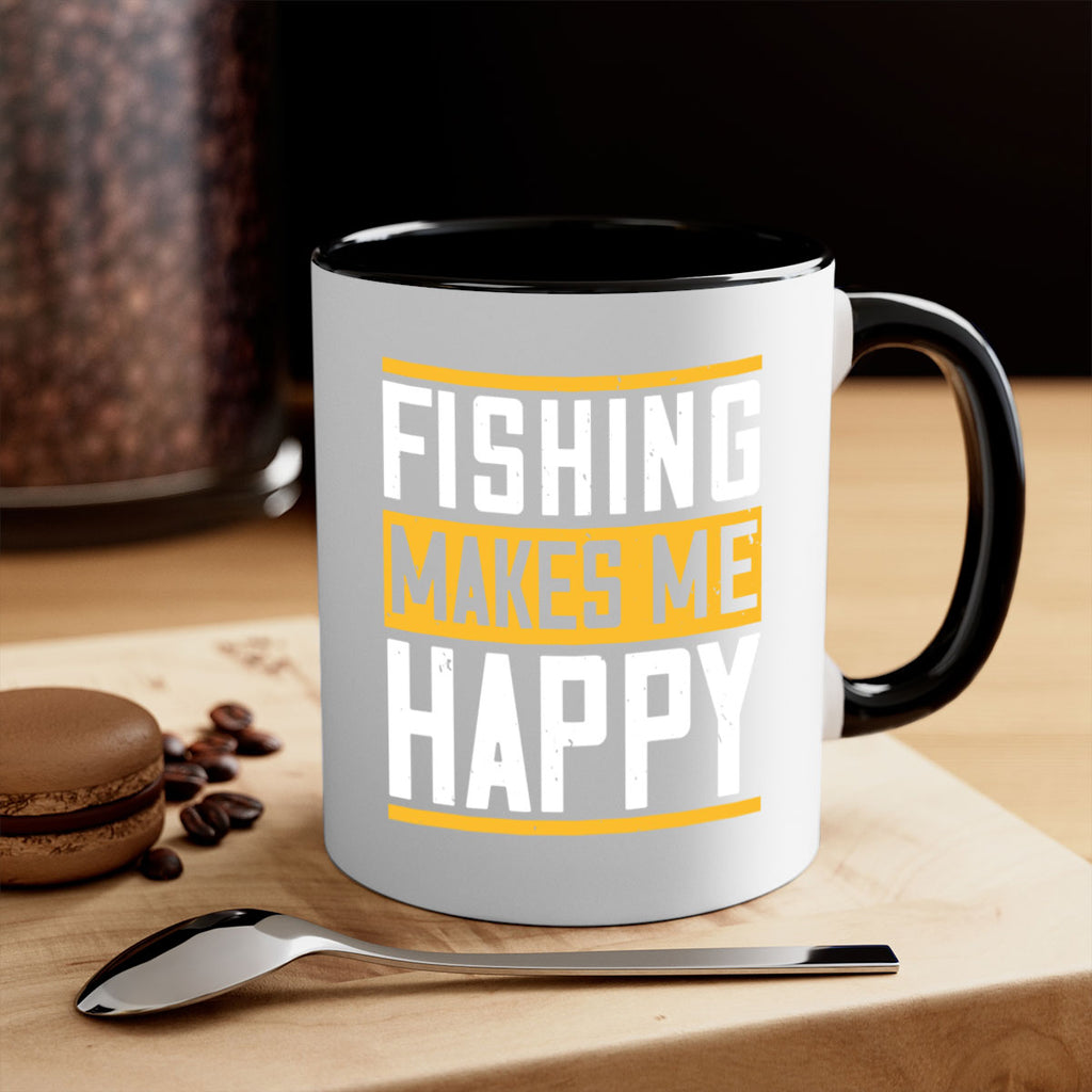 be happy and go for fishing 267#- fishing-Mug / Coffee Cup