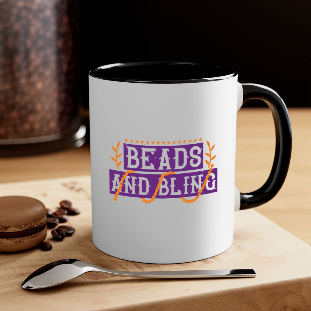 beads and bling 40#- mardi gras-Mug / Coffee Cup