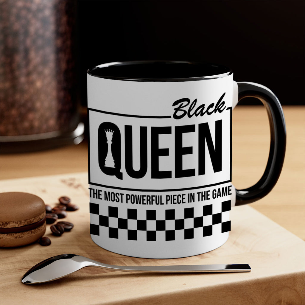 black queen chess checkered 221#- black words - phrases-Mug / Coffee Cup