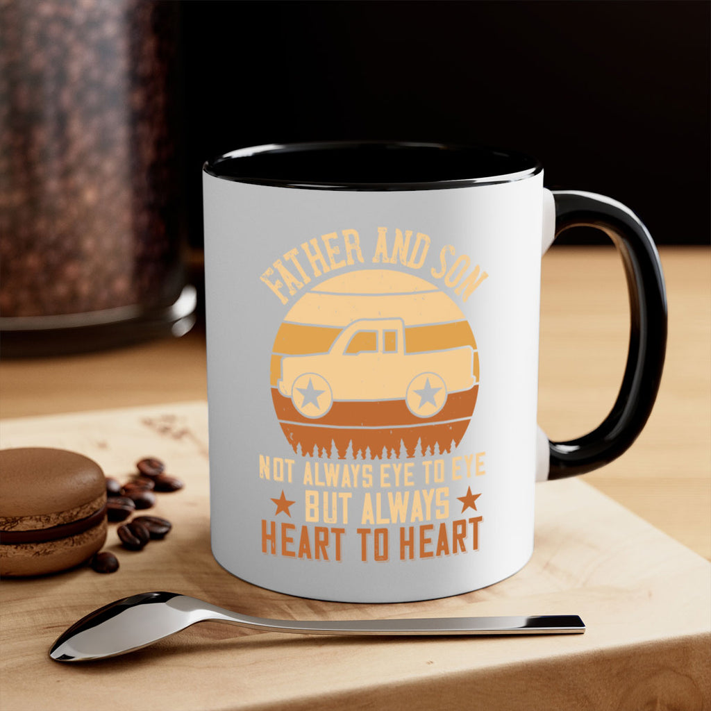 father and son not always eye to eye but always heart to heart Style 2#- truck driver-Mug / Coffee Cup