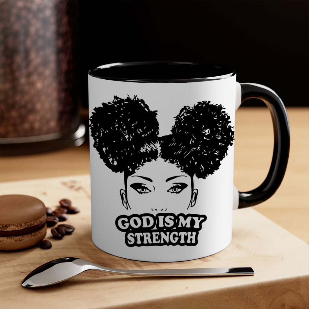 god is my strength 2#- Black women - Girls-Mug / Coffee Cup