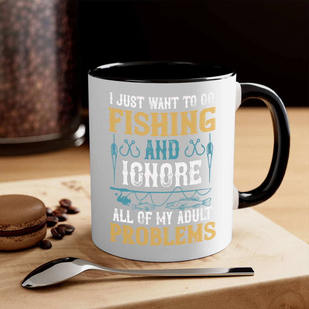 i just want to go fishing and ignore all of my adult 108#- fishing-Mug / Coffee Cup