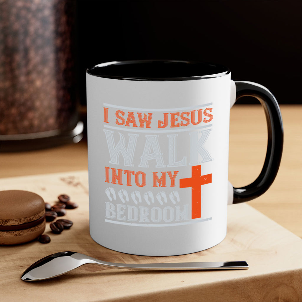 i saw jesus walk into my bedroom 65#- walking-Mug / Coffee Cup
